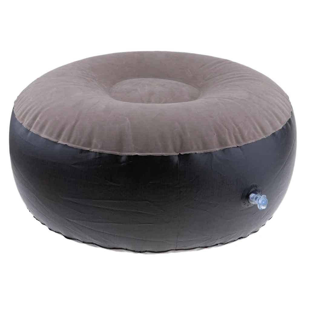 

Outdoor Inflatable Stool Round Ottoman Portable Foot Rest for Patio, Camping Home Yoga for Outdoor Camping Hiking Picnic