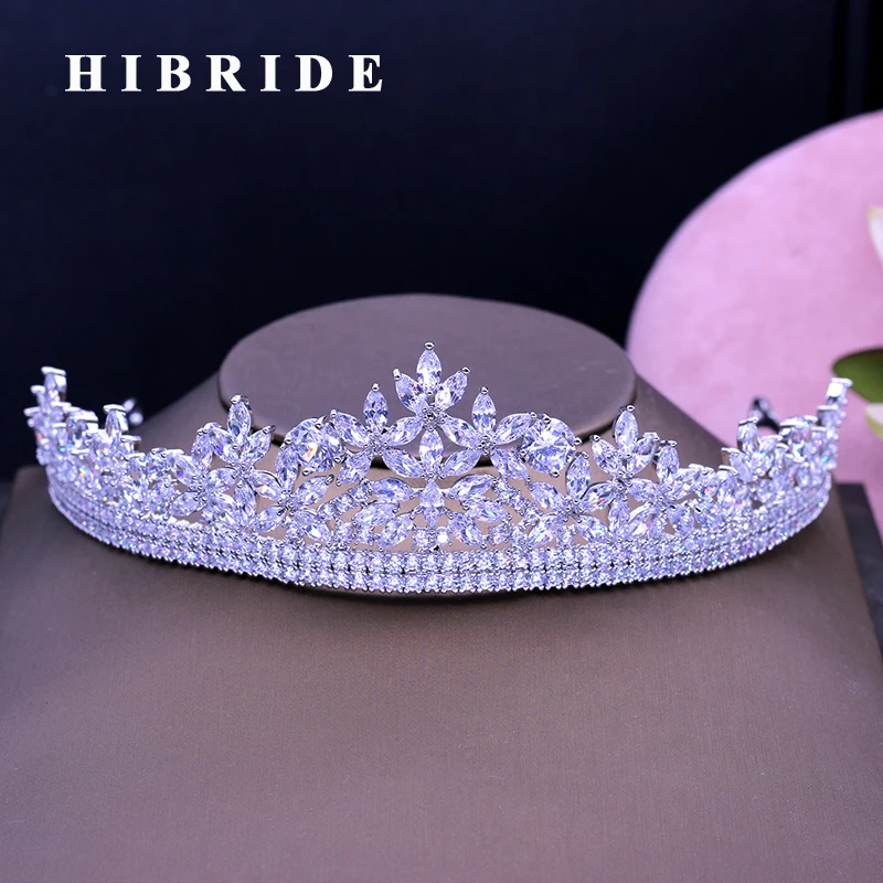 Новое поступление блестящие женские аксессуары для волос HIBRIDE с фианитами|zircon