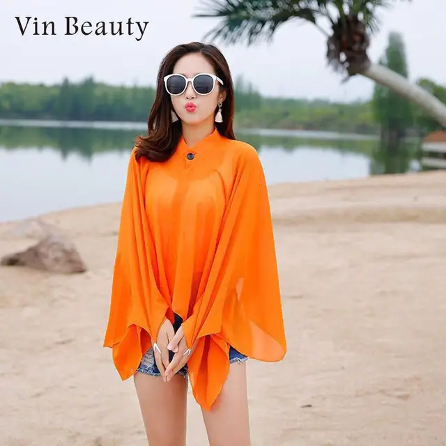 Tops Chiffon Sun Protection Shawl Ladies Shawl Comfortable Cycling Sun