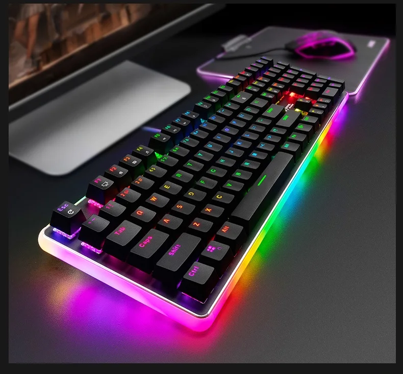 Проводная Механическая игровая клавиатура ROYAL KLUDGE RK918 с RGB подсветкой и