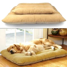 Мягкие большие домашние собаки коврик моющийся толстый теплый зимний Дорожный Коврик для животных собачья Конура-постель Съемная подушка большое животное одеяло ZL156-1