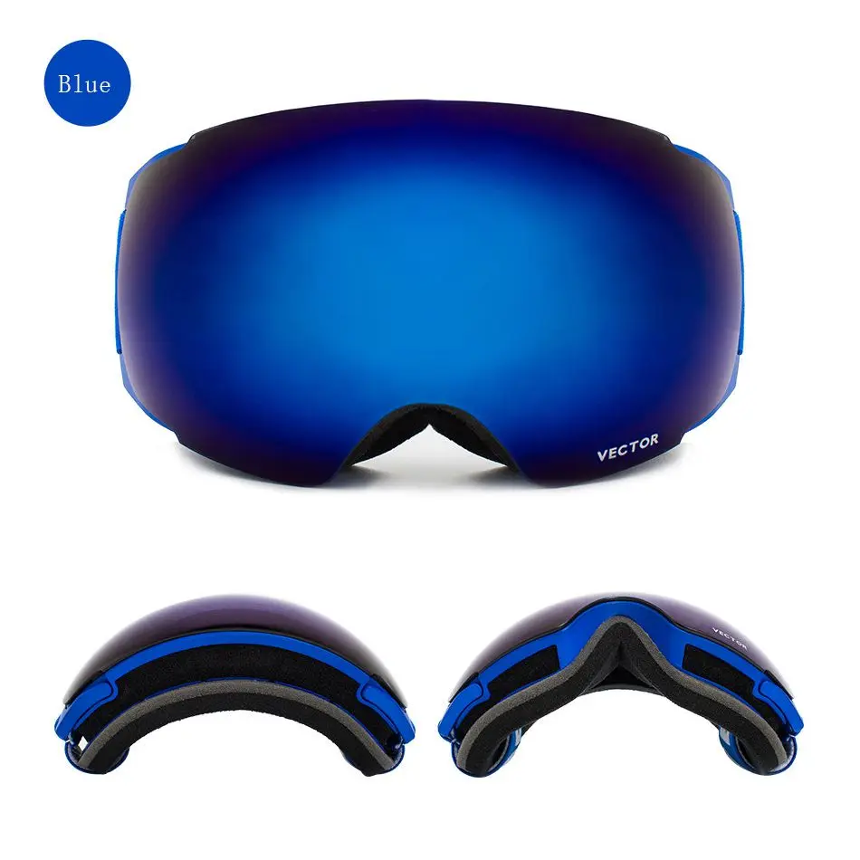 VECTOR magnético gafas de esquí 2018 nueva marca doble UV400 Anti-niebla Snowboard protección gafas para adultos de las mujeres de los hombres de esquí gafas
