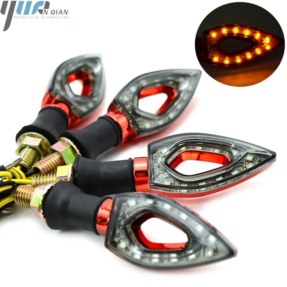 2 pcs Motorcycle Light Indicators Tail Light Indicators Motorcycle Accessories Amber For Honda CBR600F CBF1000 CBR900RR XADV-750