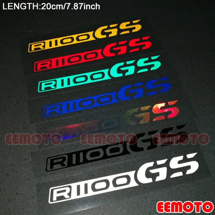 

2PCS Motorcycle Wheels Rims helmet Shell Tank Pad Motorbike Fairing Reflective Decals Label logo Stickers for R1100GS R1100 GS