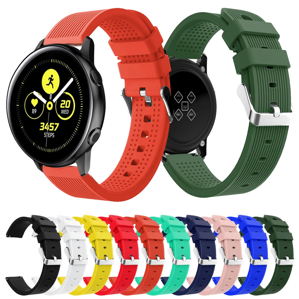 

Bracelet for Samsung Galaxy Watch Active Strap Silicone Watch Band 20mm watch strap for Galaxy Watch 42mm Straps Wristband