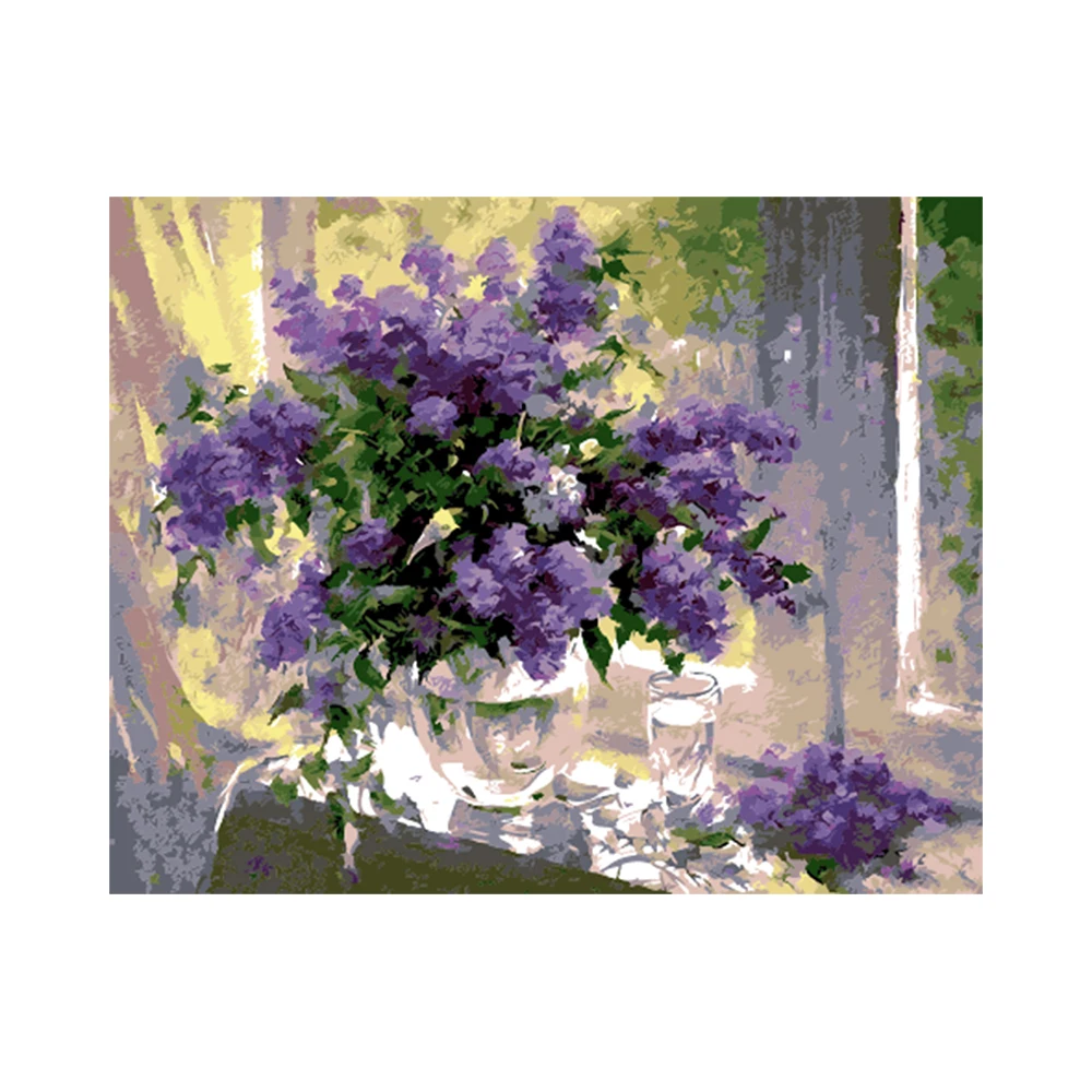 Картины по номерам на рисунок холсте Копченый Primrose абстрактное изображение