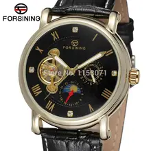 FSG800M3G1 men Automatic self- wind classic round watch with black genuine leather strap gift box whole sale free shipping