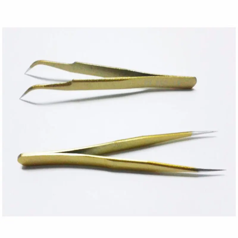 

Golden curve tweezer for eyelash extension,High Quality,Professional Eyelash Extension Tool,Make Up Tweezers