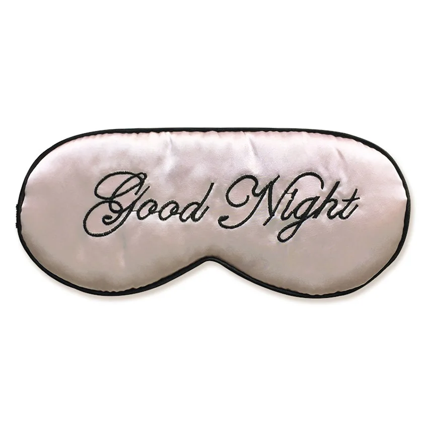 Повязка для сна тутового шелковая маска Good Night Спящая глаз Расслабляющая повязка