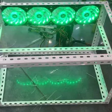 Полки с эфириума шахтер с четырьмя светодиодный вентиляторы подходит для эфириума Шахтер 120 м