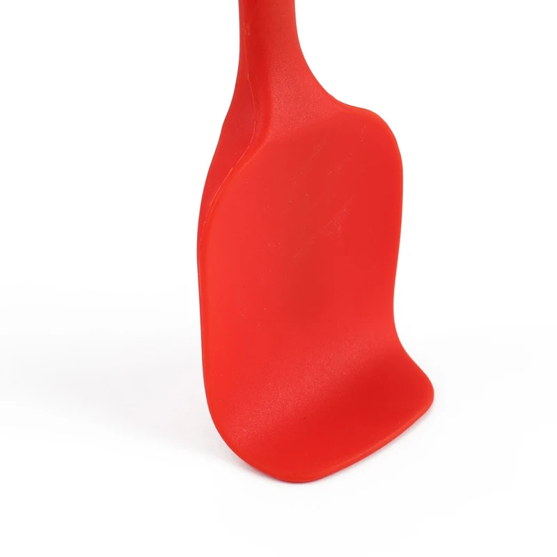 4 Colors Silicone Baking Spatula Large Cake Pastry  Scraper Non-Stick Butter Mixing Spoon Silicone Bakeware Kitchen Utensils (6)