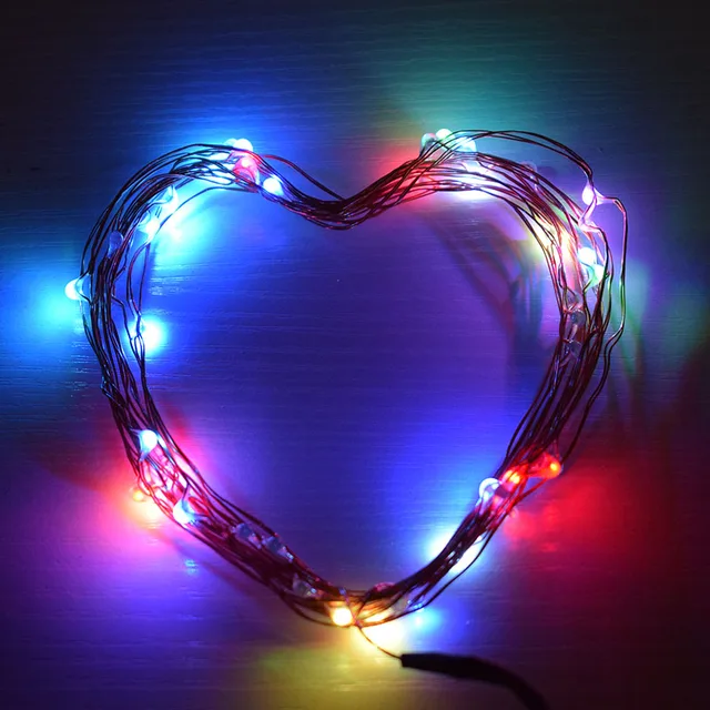 10 m Koperdraad 7 kleur Vakantie LED Verlichting Kerst Bruiloft ... 10 m Koperdraad 7 kleur Vakantie LED Verlichting Kerst Bruiloft ...
