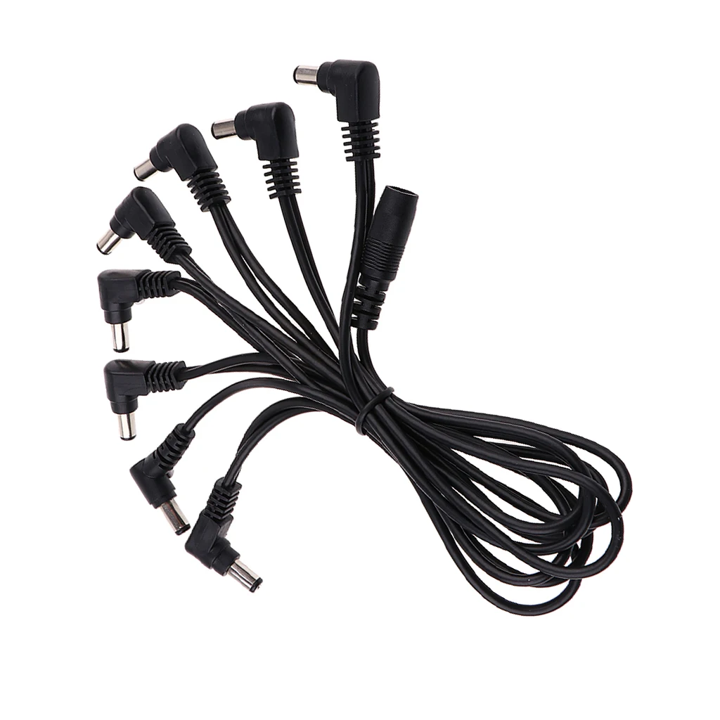 Electric Guitar Cable Effect Pedals Adapter 9V 1A Power Supply Cable Splits 1 to More Power Outputs Cable Electric Guitar Parts