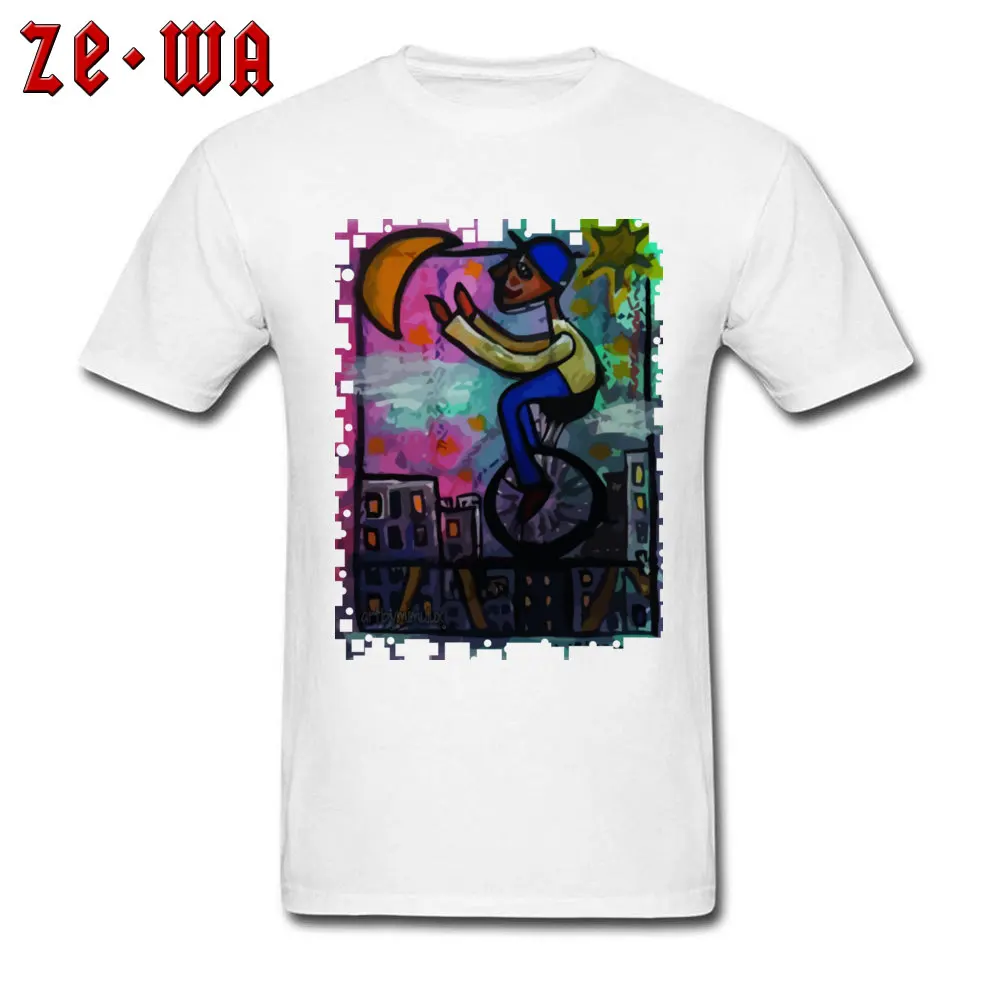 Birthday Short Sleeve Tops & Tees Fall Round Neck 100% Cotton Mens T Shirt Crazy Birthday Tee-Shirt Latest Wholesale Im Reaching For The Stars Moon   Nothing Is Impossible white