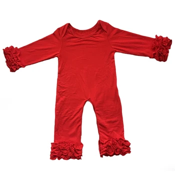 

fall winter baby gowns clothes cotton long sleeve icing ruffle baby rompers for Valentine's day easter day