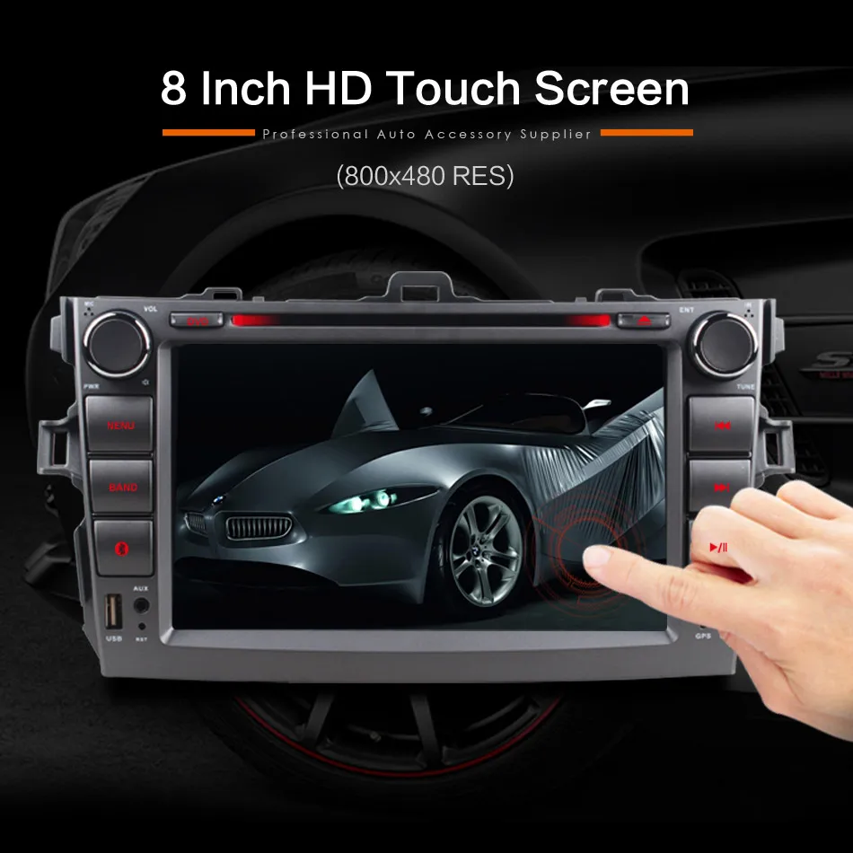 Flash Deal 2Din Car In Dash DVD Player GPS Navigator Radio Bluetooth Head Unit Stereos with Reverse Camera for Toyota COROLLA 07-11 5