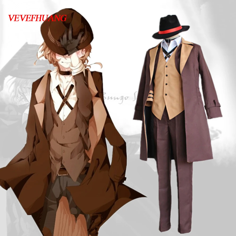 Vevefuang Kосллей 애니메이션 Chuya Nakahara Cosplay Bungou Stray Dogs 의상 포트 마피아  정장 영국식 자켓 Halloween Carnival|일본 만화영화 코스튬| - Aliexpress