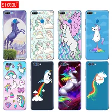 Силиконовый чехол для телефона Huawei Honor 10 V10 3c 4C 5c 5x 4A 6A 6C pro 6X 7X 6 7 8 9 LITE Единорог на радужной Jetpack(China)