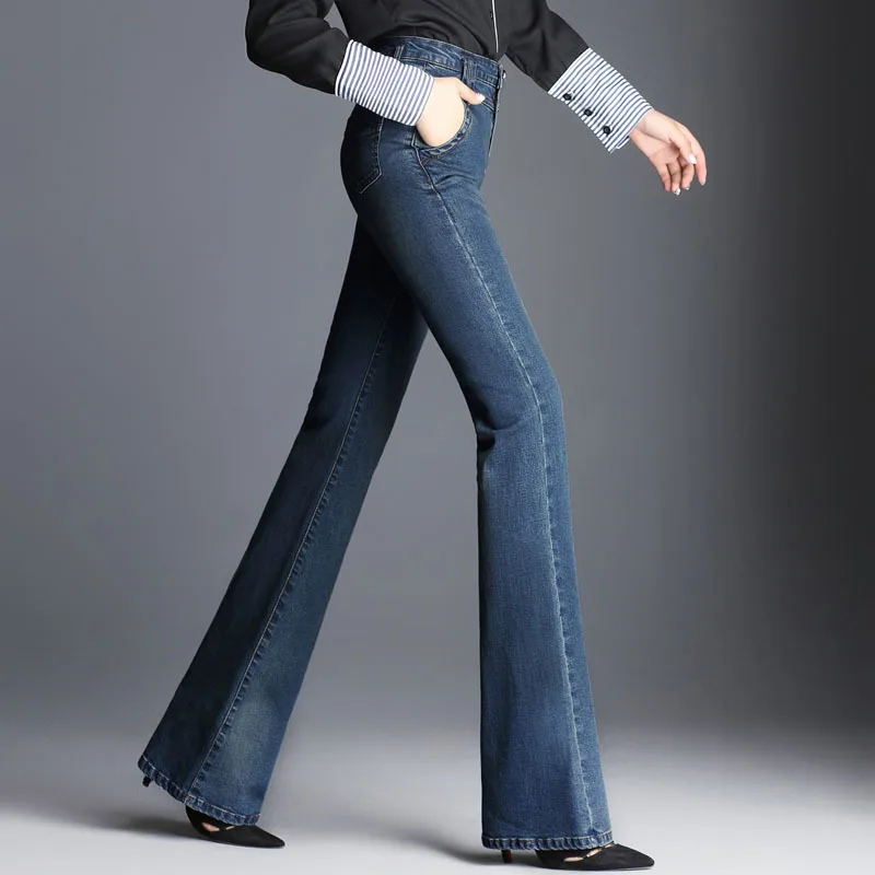 Джинсы женские расклешенные в стиле ретро|womens boot cut jeans|cut jeansboot jeans |