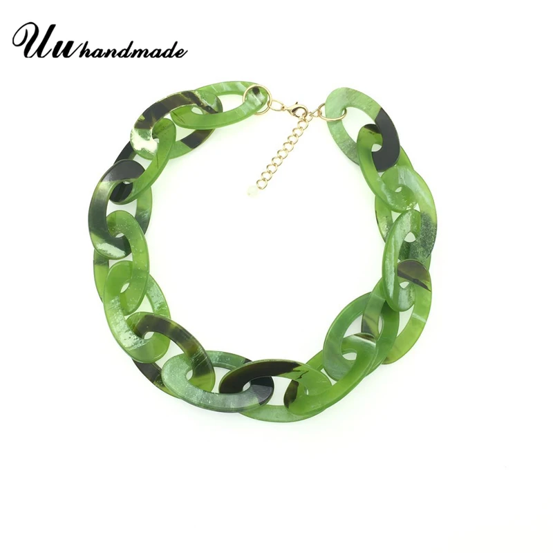 

Statement retro acrylic jewelry choker necklace pendant custom wholesale accessories MOQ120 shipment time is about 25 days