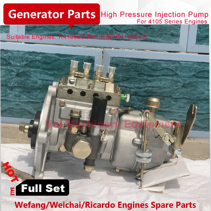 

High Pressure Injection Pump for 50kw/62.5kva Diesel Generator R4105ZD Weifang/Weichai/Ricardo Diesel Engine Injector Pump