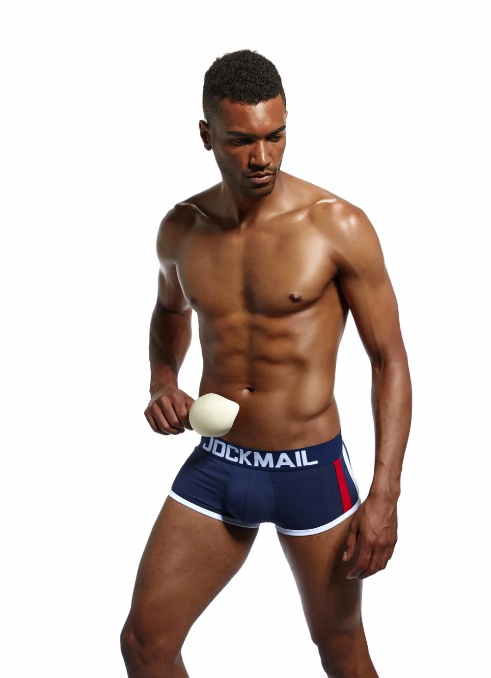 JOCKMAIL, 5 шт./лот усиление выпуклости, мужское нижнее белье, боксеры, шорты, сексуальные, пуш-ап, чашечки, мягкое, Гей Нижнее белье, мужские трусы, трусы