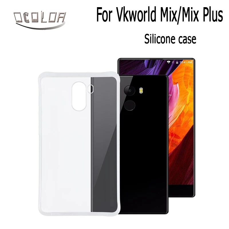 Ocolor для Vkworld Mix Plus силиконовый чехол прозрачный противоударный ТПУ задней панели