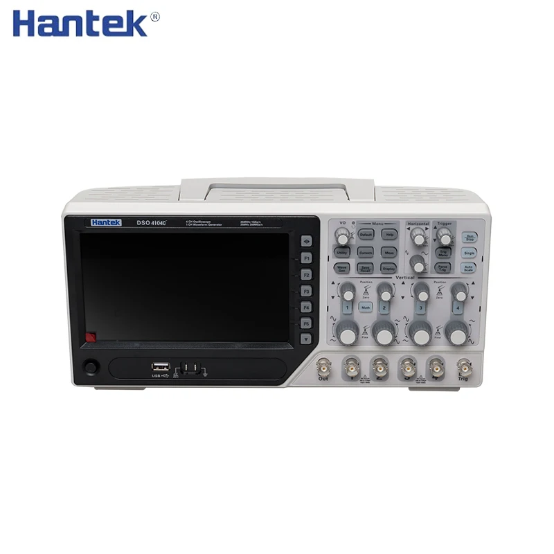 Hantek DSO4104C цифровой осциллограф 4 канала 100 МГц 1GSa/s Osciloscopio 7 дюймов USB осциллографы |