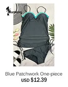 Blue Patchwork One-piece 12.39-R160