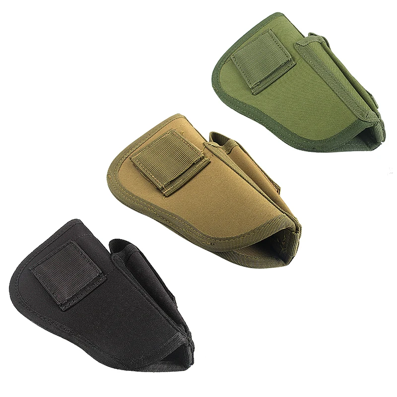Tactical EDC Right Left Interchangeable Pistol Case Quick Release  Hand Gun Holster w Magazine Slot Holder Hunting Accessory RL31-0025