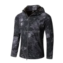 Тактические куртки из мягкой оболочки, камуфляжная армейская куртка со змеей, Мужская Военная Акула V4.5, водонепроницаемая уличная камуфляжная походная одежда для охоты