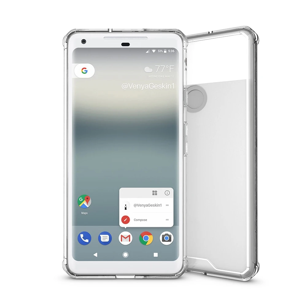 

PC + TPU Shock-Proof Protection Case for Google Pixel 2 XL