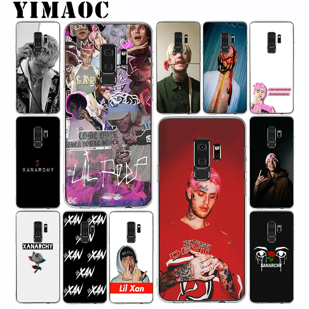 YIMAOC Lil Peep Xan Soft Silicone Case for Samsung Galaxy A5 A6 Plus A7 A8 A9 2018 J3 J5 J6 J7 2016 2017 EU Version |