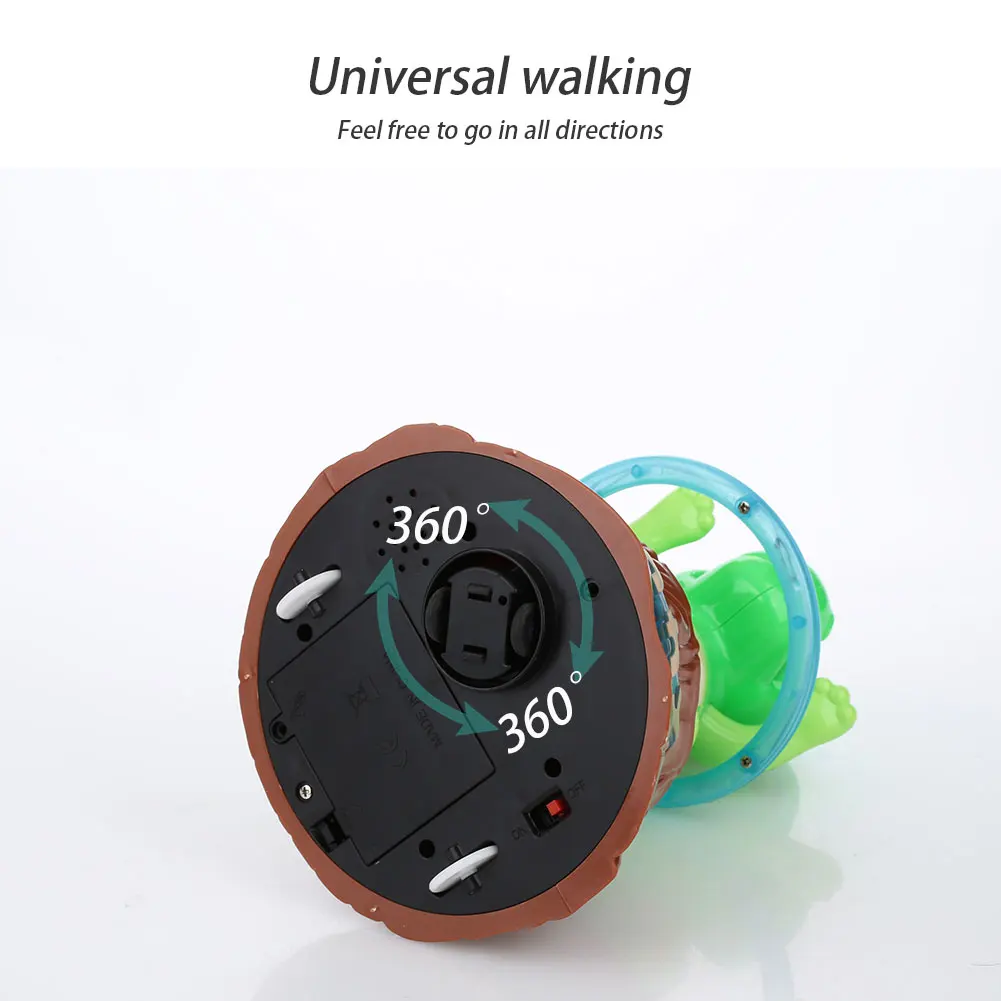Electric Dinosaur Plastic Beginning Ability Entertainment Educational Green Collection Kids Game Decoration Toy