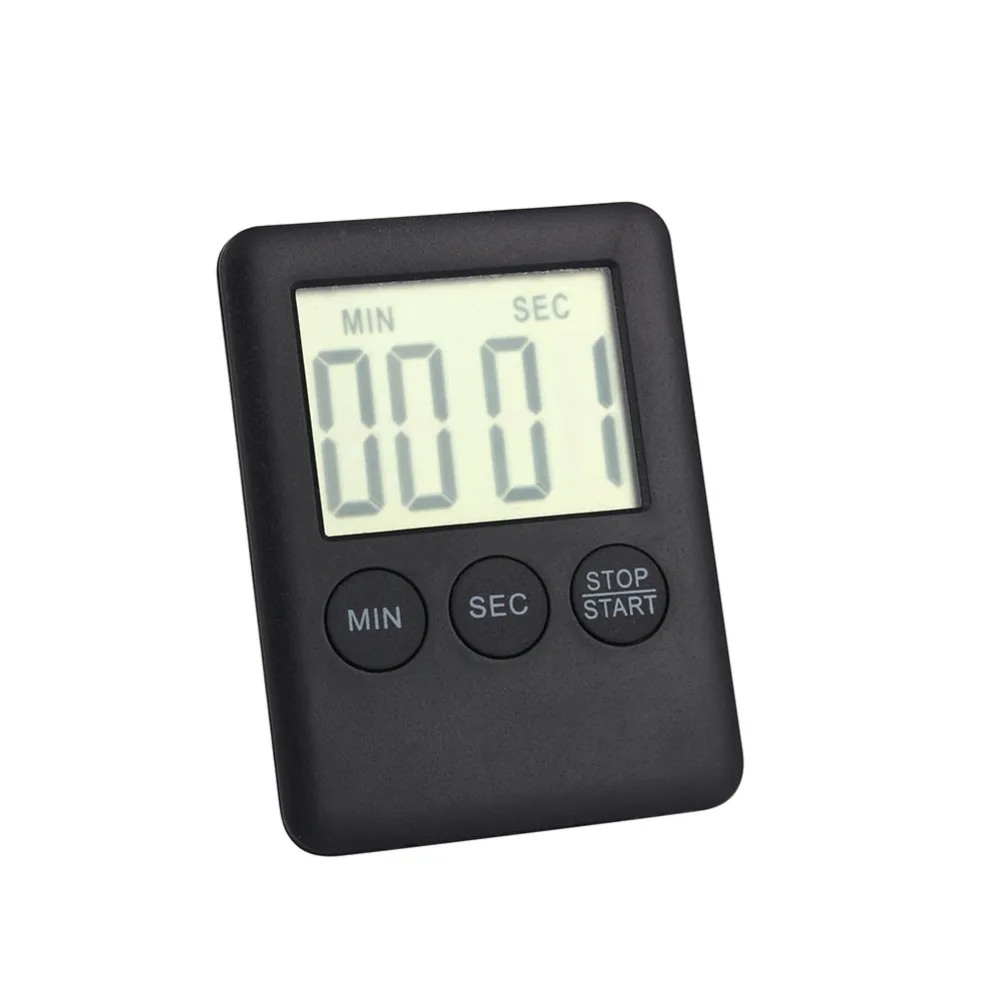 Digital Kitchen Timer Electronic LCD Display Cooking Timer Alarm