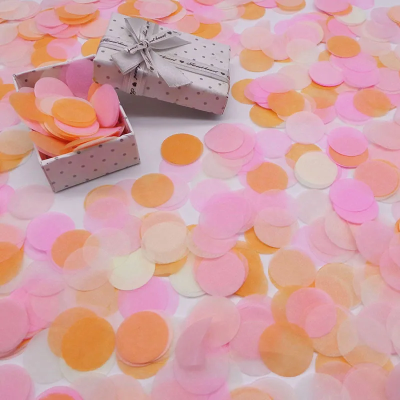 10 г разноцветные вечерние конфетти, розовое золото, 2,5 см, Круглые Конфетти, наполненные воздушные шары, украшения для детской вечеринки, свадьбы, дня рождения