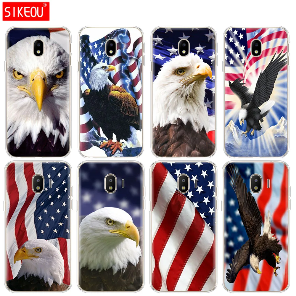 Силиконовый чехол для телефона Samsung Galaxy J3 J5 J7 2017 J330 J530 J730 PRO j2 2018 Eagles флаг США