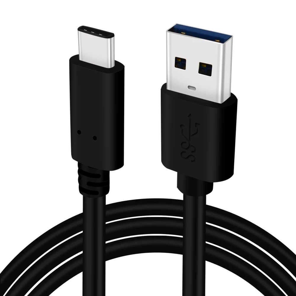 USB3.0 к usb type-C кабель провод USB C позолоченный штекер Быстрая зарядка usb type C кабель для samsung S9 Xiaomi 4C Letv Oneplus - Цвет: Black