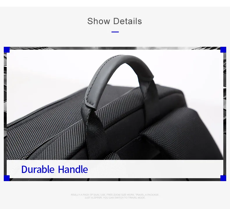 BOPAI рюкзак мужской USB Противоугонный деловой рюкзак для 15,6 дюймов ноутбук рюкзак черный рюкзак школьный рюкзак дышащий рюкзак