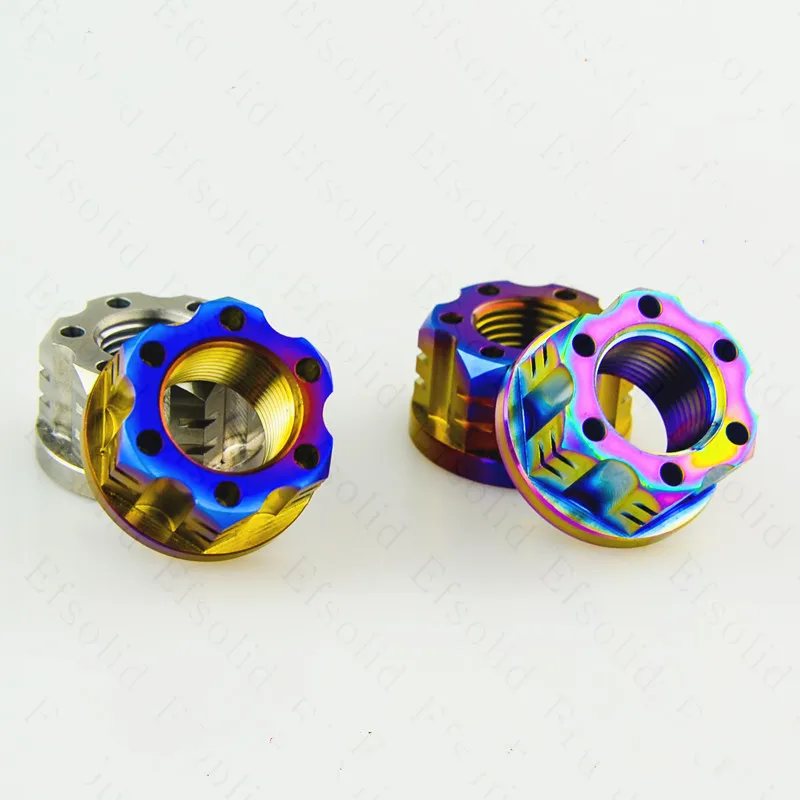 

1pcs Titanium alloy M16/M18/M20 Pitch 1.5mm Motorcycle Flange Nuts Bolts Motorcycle rear axle nut