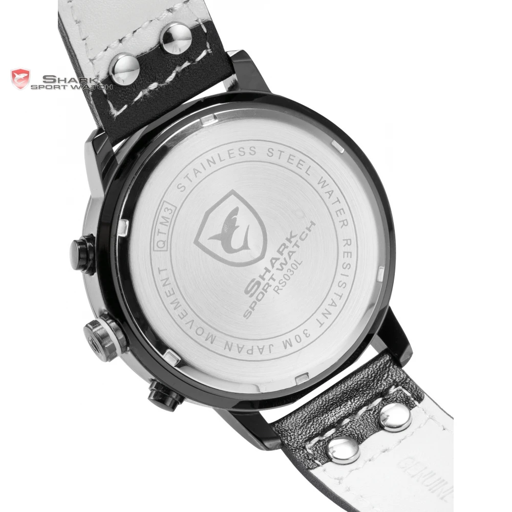 Longfin SHARK Sport Watch Chronograph Genuine Leather Strap Mens Watches Top Brand Luxury Full Steel Racing Quartz Clock /SH400 Longfin SHARK Sport Watch Chronograph Genuine Leather Strap Mens Watches Top Brand Luxury Full Steel Racing Quartz Clock /SH400