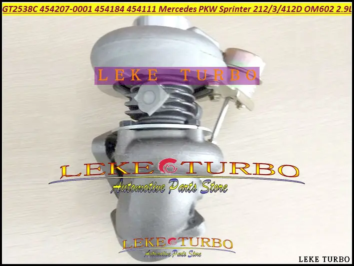GT2538C 454207-0001 454207 454184 454184-0001 454111 A6020960899 Turbo For Mercedes PKW Sprinter I Van 212D 312D 412D OM602 2.9L (1)