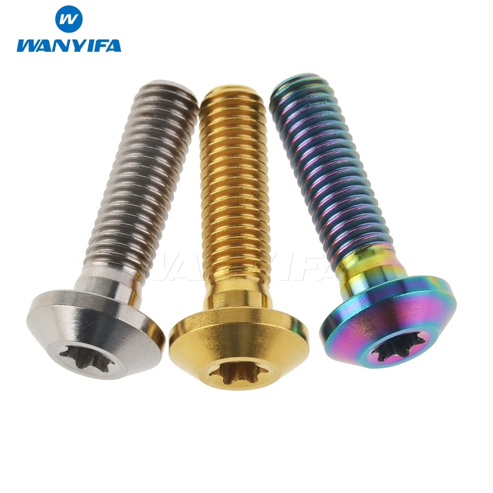 Wanifa M8 x 30 мм 1 25 шаг Torx Кнопка головка титановый мотоцикл велосипедный диск