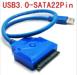 USB 3.0 to SATA 22Pin ( 7Pin + 15Pin ) Adapter Converter Data Cable For 2.5 USB 3.0 to SATA 22Pin ( 7Pin + 15Pin ) Adapter Converter Data Cable For 2.5