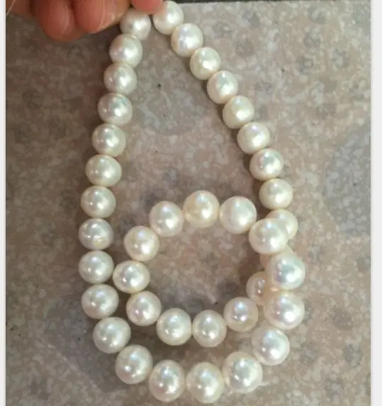 

classic 10-11mm south sea white pearl necklace 18inch
