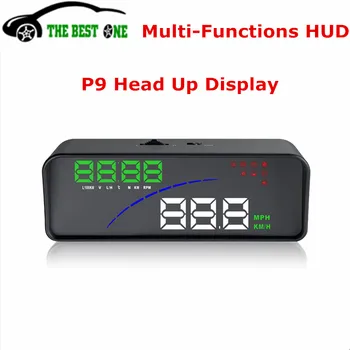 

New Arrival P9 Head Up Display HUD Car Styling OBD2 OBD II EOBD Windshield Speed Projector Digital Voltage Speedometer Warning