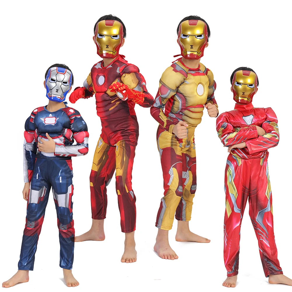 

Iron Man 3 Patriot Muscle Child Superhero Halloween Costume Kids Fantasy Fancy Dress Avengers Superhero Carnival Party Disfrace