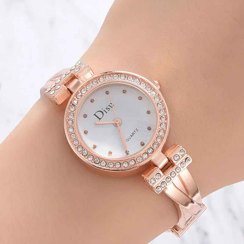 

2019 New Fashion Rhinestone Bracelet Ladies Watches Women Stainless Steel Quartz Dress Female Clock Reloj Mujer Relogio Feminino
