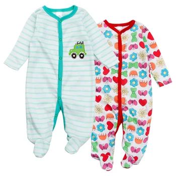 

3/2 Pcs tender Babies Random Delivery newborn baby girls rompers jumpsuit Cotton Long Sleeve Pajamas infant costume baby boys