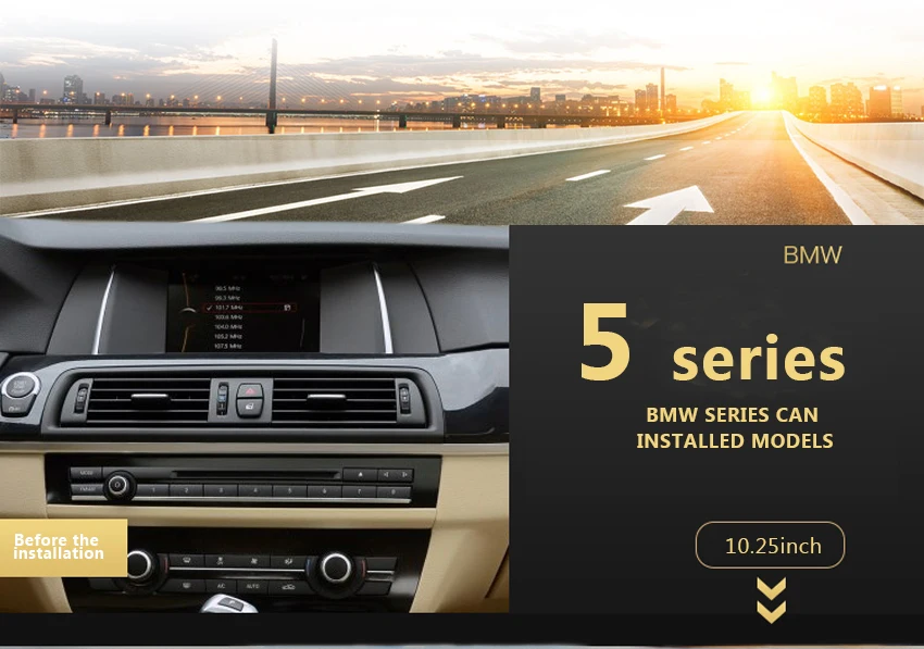 4 Koason Android8.1 2+32G Car Stereo touchscreen Multimedia Player Audio GPS Navigation system for BMW 5 Series F10 F11 NBT